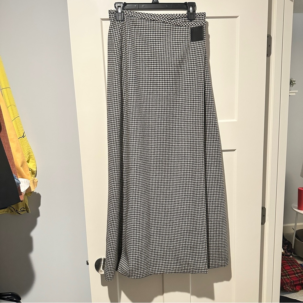 Ralph Lauren Black and White Checkered Pencil Skirt